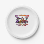 Whippet Halloween Thanksgiving Christmas Oversized Pappteller (Vorderseite)