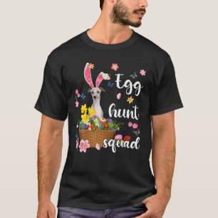 Whippet Happy Ostertag Osterfeier farbenfrohe Eier T-Shirt