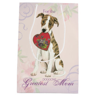 Whippet Heart Mama Mittlere Geschenktüte
