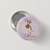 Whippet Heart Mom Button (Vorne & Hinten)