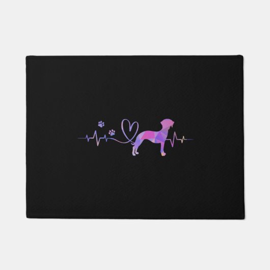 Whippet Heartbeat Fußmatte (Vorderseite)