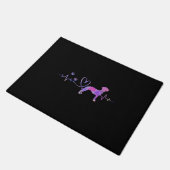 Whippet Heartbeat Fußmatte (Schrägansicht)