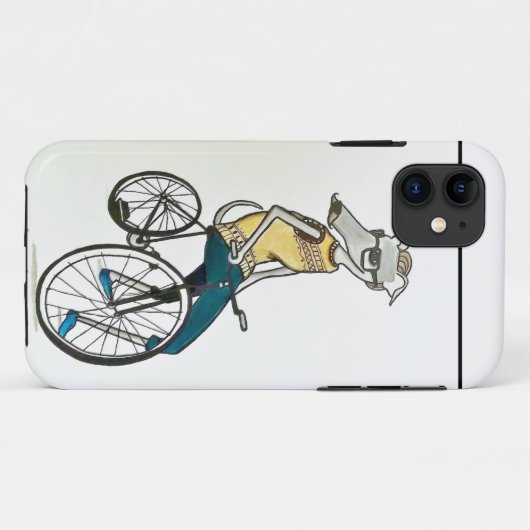 Whippet Hipster (Fahrrad) Case-Mate iPhone Hülle (Rückseite (Horizontal))