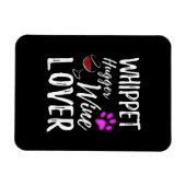 Whippet Hugger Wine Lover Dog Mama oder Hunde Vate Magnet (Horizontal)