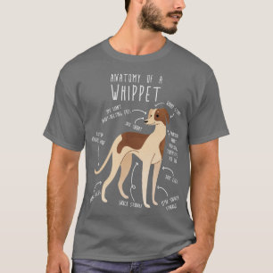 Whippet Hund Anatomie T-Shirt