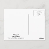 Whippet Hund Art Postkarte (Rückseite)