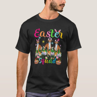 Whippet Hund Bunny Oar OsterSquad Whippet Happy E T-Shirt