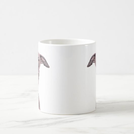 Whippet Hund Geschäftsname Tier Niedlich Kaffeetasse (Mittel)