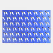 Whippet Hund Geschenkpapier Set (Vorderseite)