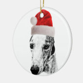 Whippet Hund Keramikornament (Links)
