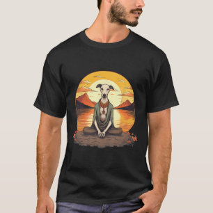Whippet Hund Meditation Yoga Männer Frauen Kinder T-Shirt