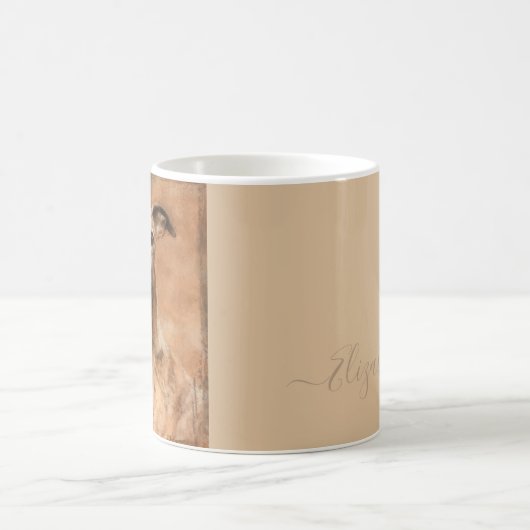 Whippet-Hund-Name Kaffeetasse (Mittel)