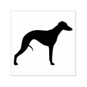 Whippet Hund Rasse Silhouette Permastempel (Design)