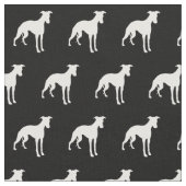 Whippet Hund Silhouette Haustier Stoff (Nahaufnahme)