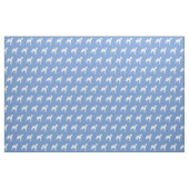 Whippet Hund Silhouette Pet Light Blue Stoff (Fat Quarter (45,7 x 55,9 cm))