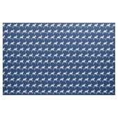 Whippet Hund Silhouette Pet Navy Blue Stoff (Fat Quarter (45,7 x 55,9 cm))