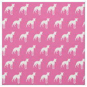 Whippet Hund Silhouette Pet Pink Stoff (Muster)
