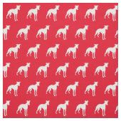Whippet Hund Silhouette Pet Red Stoff (Muster)