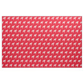 Whippet Hund Silhouette Pet Red Stoff (Fat Quarter (45,7 x 55,9 cm))