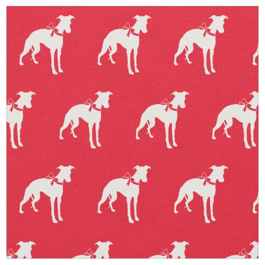 Whippet Hund Silhouette Pet Red Stoff (Nahaufnahme)