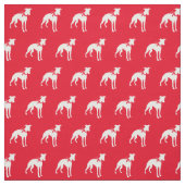 Whippet Hund Silhouette Pet Red Stoff (Muster)