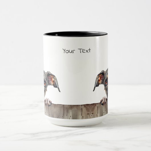 Whippet Hund Tasse (Zentrum)