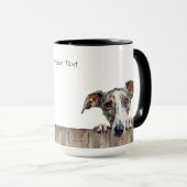 Whippet Hund Tasse (VorderseiteRechts)