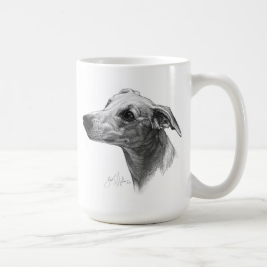 Whippet Hund Tasse (Rechts)