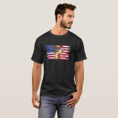 Whippet Hund US Flag Whippet Eigentümer Whippet Lo T-Shirt (Vorne ganz)