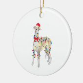 Whippet Hund Weihnachten Weihnachten Weihnachten W Keramik Ornament (Links)