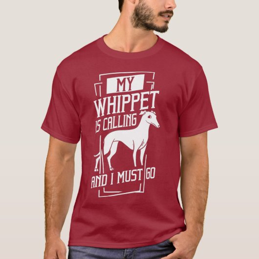 Whippet Hund Welpen Eigentümer Lover T-Shirt (Vorderseite)
