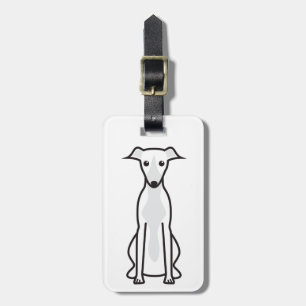 Whippet HundeCartoon Gepäckanhänger