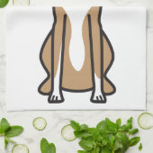 Whippet HundeCartoon Handtuch (Gefaltet)