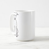 Whippet HundeCartoon Kaffeetasse (Vorderseite Links)