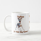 Whippet, Hundename hinzufügen, Text ändern Kaffeetasse (Links)