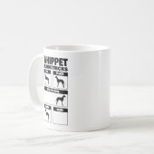 Whippet Hundetricks Windhund Tricks Sighthouse Kaffeetasse (Vorderseite Links)