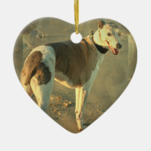 Whippet Hundeverzierung Keramikornament