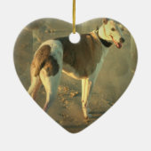 Whippet Hundeverzierung Keramikornament (Hinten)