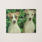 Whippet Hundezinn und -puzzlespiel Puzzle (Horizontal)