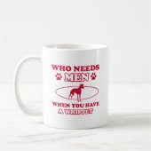 Whippet Hundezuchtentwürfe Kaffeetasse (Links)
