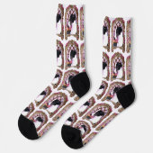 Whippet im Rahmen Socken (Linkes Detail)