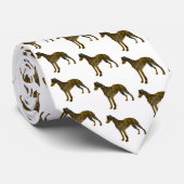 Whippet Italienisch Grau Silhouette Halloween Whit Krawatte (Gerollt)