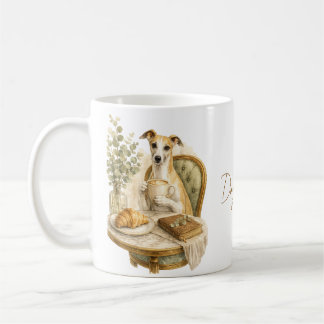 Whippet-Kaffee-Liebhaber-Geschenk | Eleganter Wass Kaffeetasse