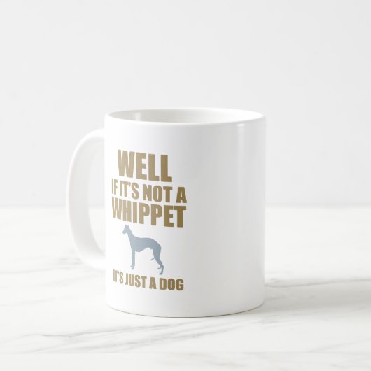 Whippet Kaffeetasse (Vorderseite Links)