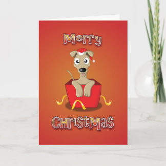 whippet - Kasten - frohe Weihnachten
