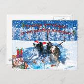 Whippet-Kerstkaart Postkarte (Vorne/Hinten)