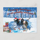 Whippet-Kerstkaart Postkarte (Vorderseite)