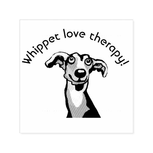 Whippet-Liebe Permastempel (Design)