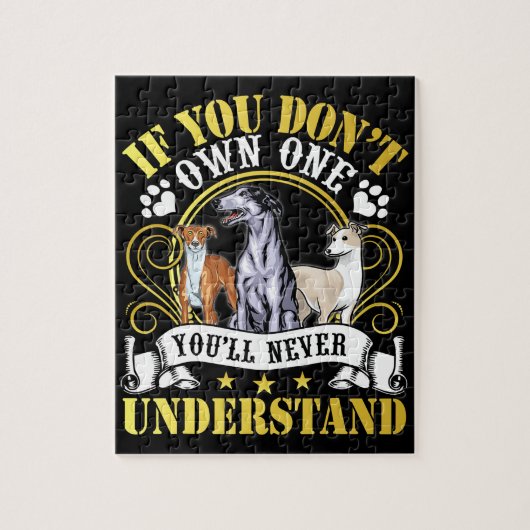 Whippet Lover | Ich besitze eine Whippet, also ver Puzzle (Vertikal)