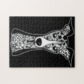 Whippet Lover | Italienische Greyhound Face Graphi Puzzle (Horizontal)